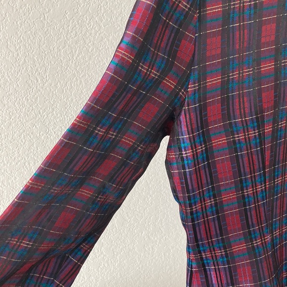 Talbots Depeche Vintage Plaid Blazer Size 10 - Picture 12 of 12